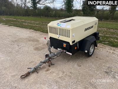 2018 Doosan 7/26E Mobile Compresseur A Air 1 Essieu S/A Luftkompressor (Inoperable)