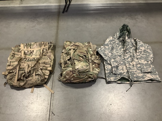 (13) Parkas, (14) Rucksacks, (2) Field Packs & Assorted Items