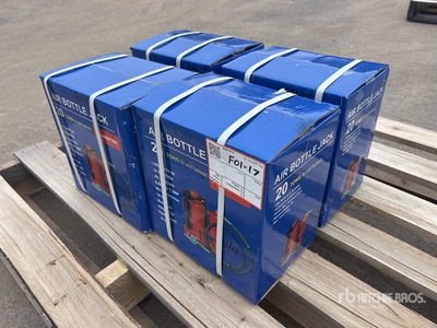 Quantity of (4) 2024 Powertek 20T lifter 20 ton Air Bottle Jack (Unused)