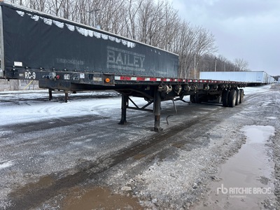 2012 Manac 53 ft Tri/A Extendable Flatbed Trailer