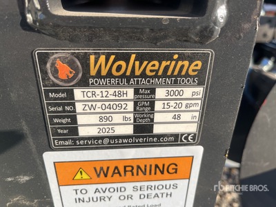 2026 Wolverine TCR-12-48H Trancheuse chariot élévateur (Unused)