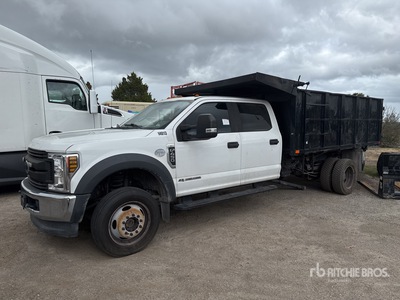 2019 Ford F-450 4x4 Crew Cab Flatbed Dump Truck