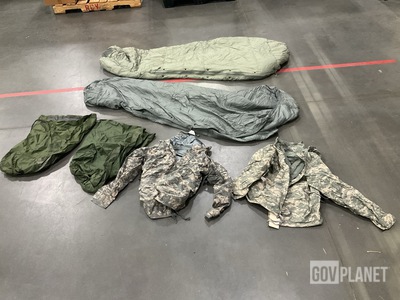 (18) Cold Weather Parkas, (12) Modular Sleeping Bags & Assorted Items