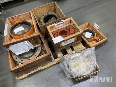 (2) Butterfly Valves, (1) Housing Bearing & Assorted Items