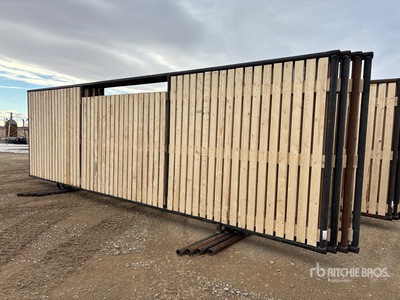 Quantity of (4) 24 ft x 7 ft 9 in Wind Fence (Unused)