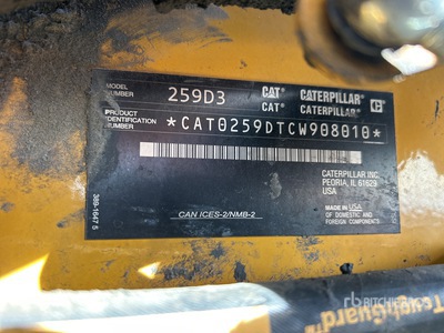Cat 259 D3 Two-Speed Kompakt-Raupenlader