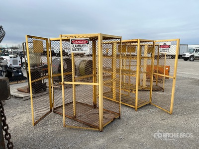 Quantity of (3) Horizontal Cylinder Storage Cabinet