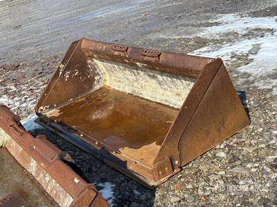 75 in General Purpose Skid Steer Bucket - Fits skid steer bobcat