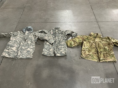 (10) Cold Weather Parkas, (56) Wet Weather Jackets & Assorted Items