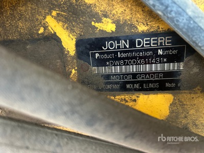 2007 John Deere 870D Motor Grader