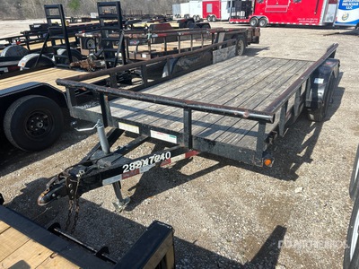 2016 Big Tex 10PI 16 ft T/A Pipe Rail Utility Trailer