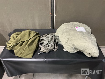 (13) Sleeping Bags, (14) Wool Bed Blankets & Assorted Items