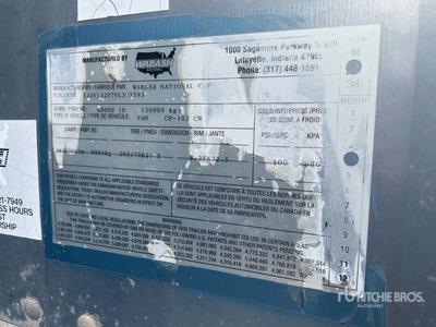 1997 Wanco 53 ft T/A Remolque de furgoneta