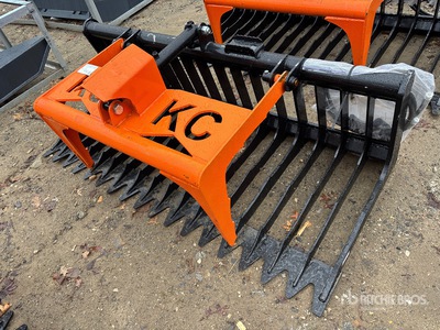 2025 Kit Containers QT-SG-S76-V3 76 in Skeleton Skid Steer Grapple (Unused)