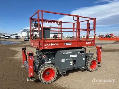 2018 Skyjack SJ6826 RT 4x4 Gasoline Scissor Lift
