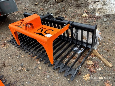 2025 Kit Containers QT-SG-S76-V3 76 in Skeleton Skid Steer Grapple (Unused)