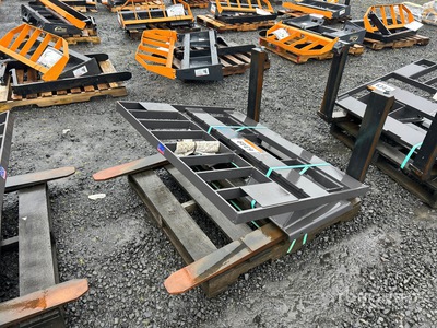 Paladin 123200 48 in Wheel Loader Forks - Fits Hitachi ZW80 (Unused)