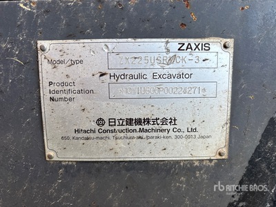 2012 Hitachi ZX225US Excavadora de Cadenas