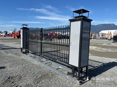 20 ft x 8 ft Wrought Iron Bi-Parting Puerta de entrada (Unused)