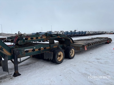 2002 Peerless LB65-32BTMON-16 16-Wheel Double Drop Removable Gooseneck Lowboy Trailer