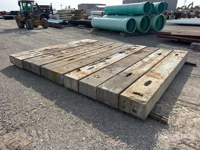 Quantity of (10) 11.5 Ft X 1.5 Ft X 9 In Concrete Blocks Divers