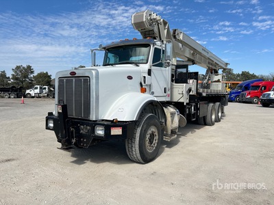 National 14127H 33 ton Straight Boom on 2015 Peterbilt 365 6x6 Boom Truck