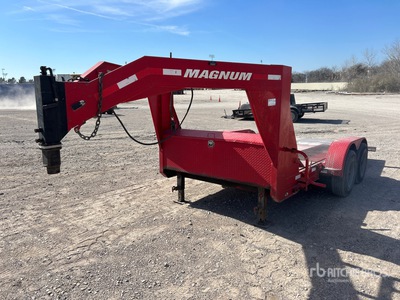 2017 Magnum 16 ft T/A Gooseneck Tilt Deck Trailer
