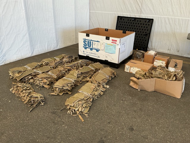 (106) Tactical Assault Panels, (27) Entrenching Tool Carriers & Assorted Items