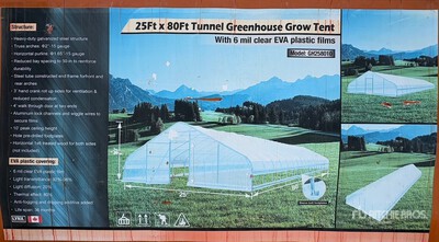 2025 Lynx GH 258010 25 x 80 Greenhouse Divers - Équipement d'aménagement paysagé  (Unused)