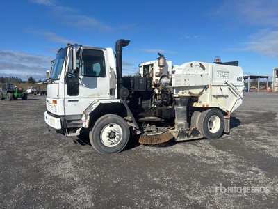 Tymco 600 Air Sweeper on 2007 Freightliner FC80 Sweeper Truck