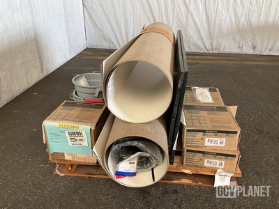 (5) Tiles, (5) Laminated Plastics, (2) Pails & Assorted Items