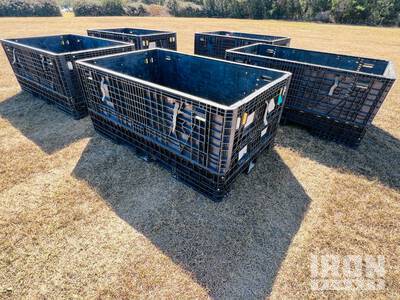 Quantity (5) Orbis 78" x 48" Plastic Crate Containers