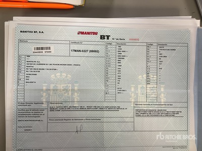 2017 Manitou MLT 735-120 ST3B Telehandler
