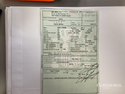 2008 Massey Ferguson 6495 Dyna6 4WD Tractor