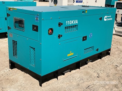 2026 Cummins CS110-4 110 kVA Skid-Mounted Generator Set (Unused)
