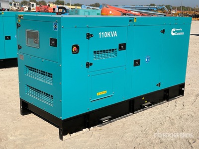 2026 Cummins CS110-6 110 kVA Skid-Mounted Generator (Unused)