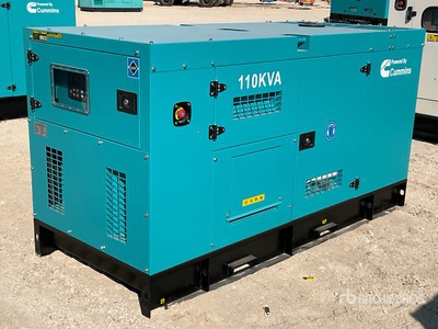 2026 Cummins CS110-4 110 kVA Skid-Mounted Generator Set (Unused)