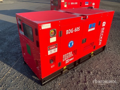 2026 Becker BDG-60S 50KW/62.5KVA Generator Set (Unused)