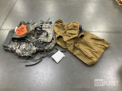 (2) Bivy Covers, (2) Large Field Pack Sets, (5) Rear Sites & Assorted Items