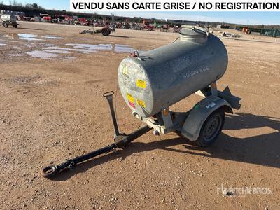 Hubiere CTR751CT 500 L Citerne A Eau 1 Essieu S/A Remorque-citerne à eau