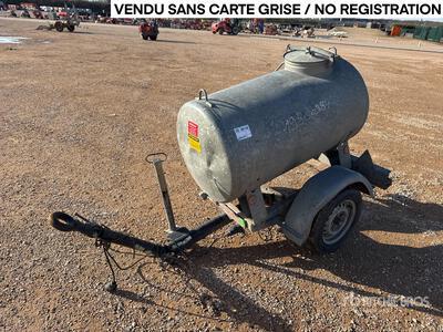 Hubiere CTR751CT 500 L Citerne A Eau 1 Essieu S/A Remorque-citerne à eau