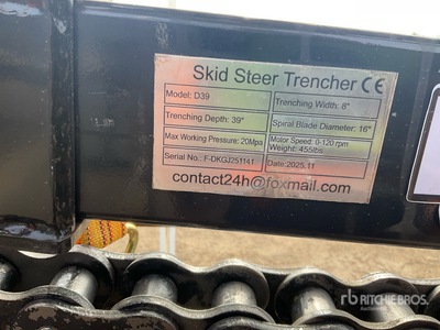 2025 GIYI GY-D39F Skid Steer Trencher