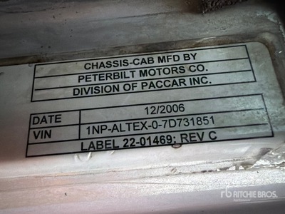 2007 Peterbilt 357 6x4 Camion malaxeur