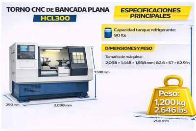 HCL300 Headman TORNO HCL300 SIN TORRETA