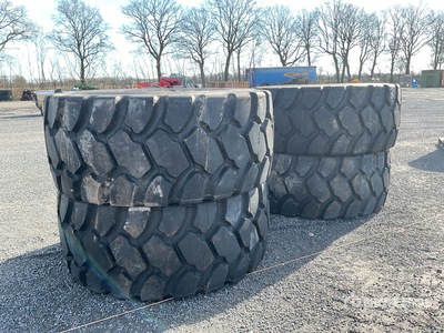 Quantity of (4) Goodyear 29.5R25 29.5R25 Tires (Unused)