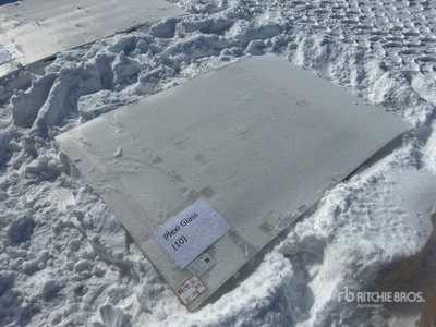 Qty of (10) Clear Acrylic Plexiglass Sheet (Unused)