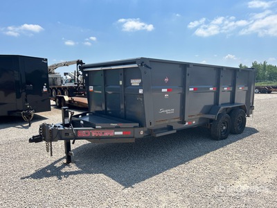 2025 ED Trailers 16 ft T/A مقطورة تفريغ خفيفة