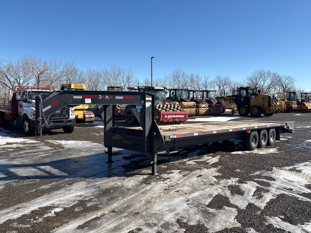 2023 3 Star Gooseneck 21033 lb 30 ft Tri/A Gooseneck Equipment Trailer