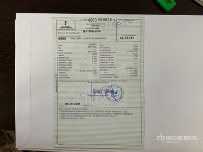 2006 Tennant Sentinel Floor Sweeper