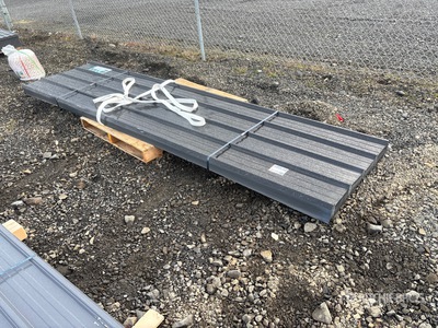Quantity of (20) Black Metal Roof Panels Materiale edile (Unused)